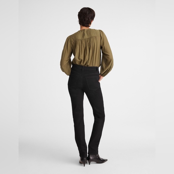 Madewell Petite Perfect Vintage Jean 27P Black High Rise Straight NWT - Picture 2 of 13